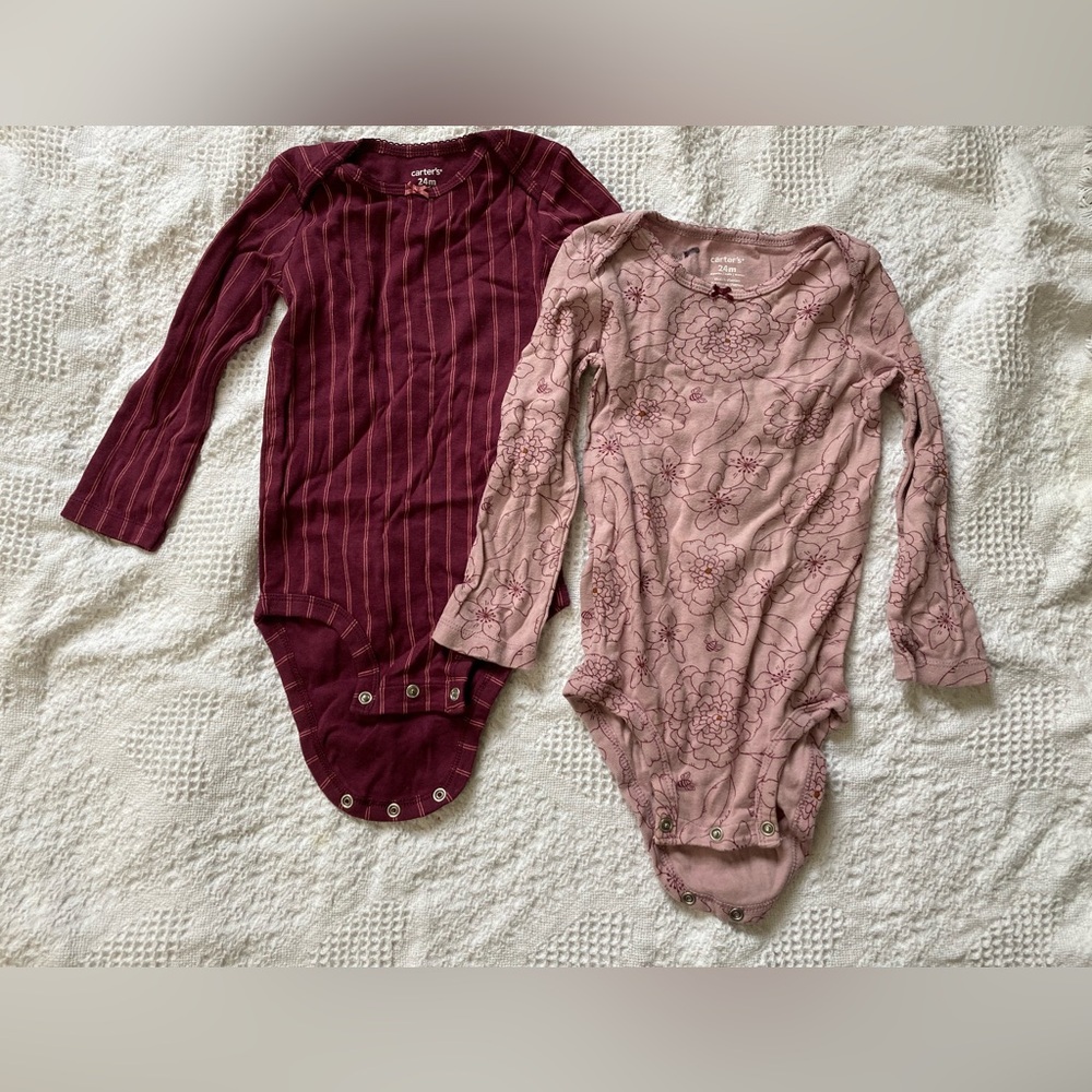 Carter’s Long Sleeve Onesies